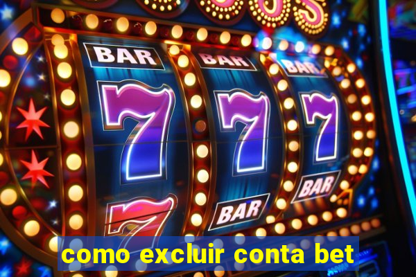 como excluir conta bet